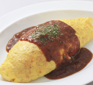 Beef omurice